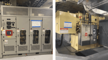 Photos of the completed substation at Civic Center Station. (BART Photographs)